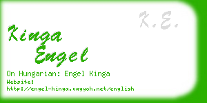 kinga engel business card